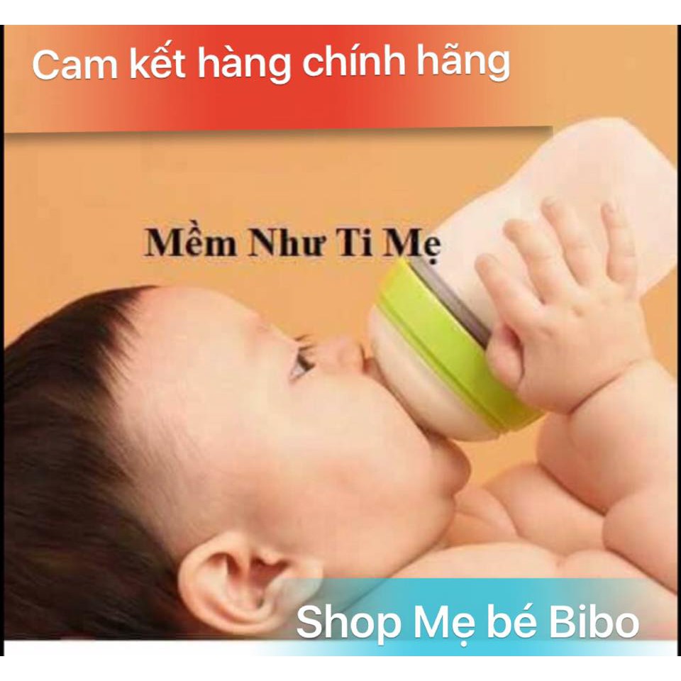 COMBO 1 BÌNH SỮA COMOTOMO 150ML  KÈM HỘP 2 NÚM TY THAY THẾ