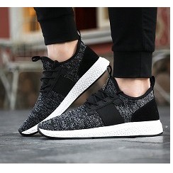 GiàyThể Thao  Nam Giày Sneakers phom giày chuẩn giữ nhiệt vải khử mùi thoáng êm chân hd3 đen