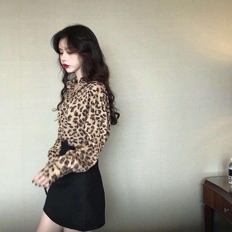 Áo Sơ Mi In Họa Tiết Da Báo Cá Tính | BigBuy360 - bigbuy360.vn