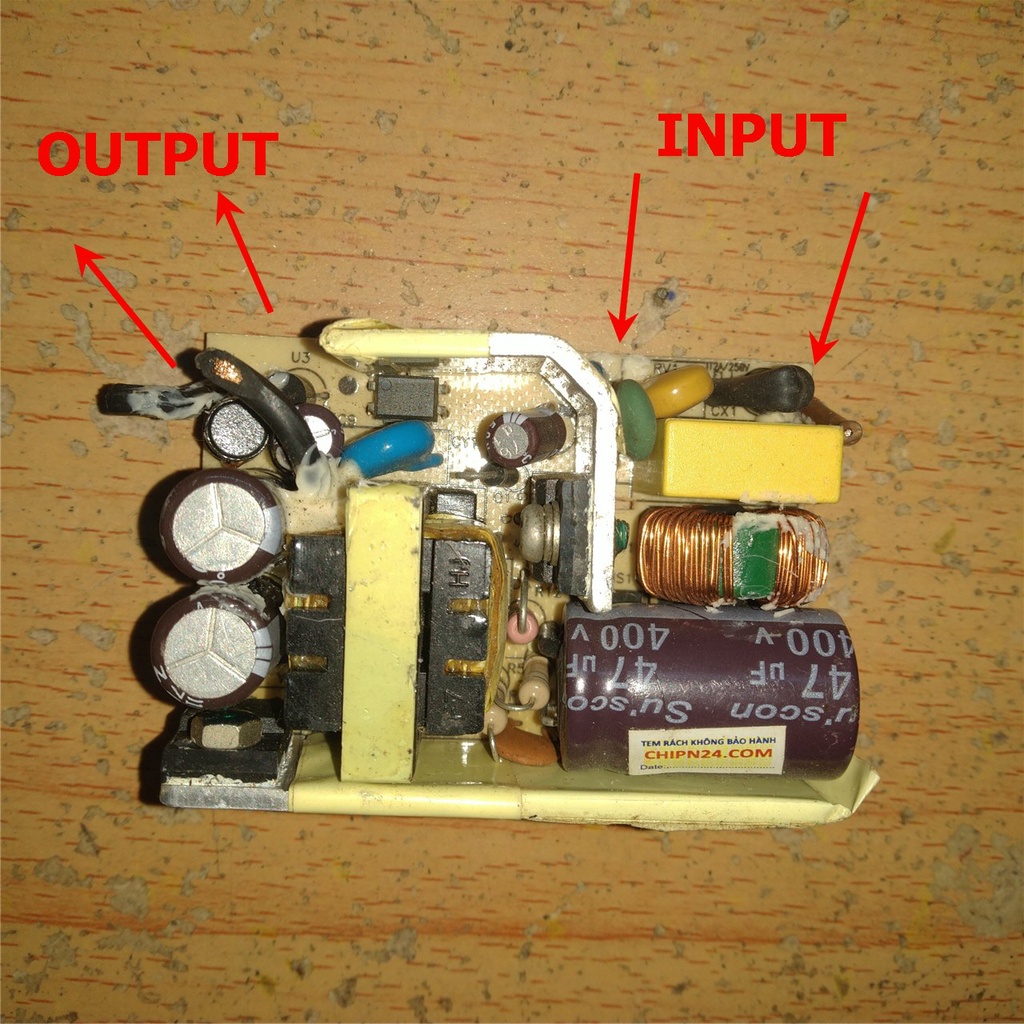 [1 CÁI] (A100) Mạch Nguồn Xung 220VAC Sang 5VDC 3A (5V3A)