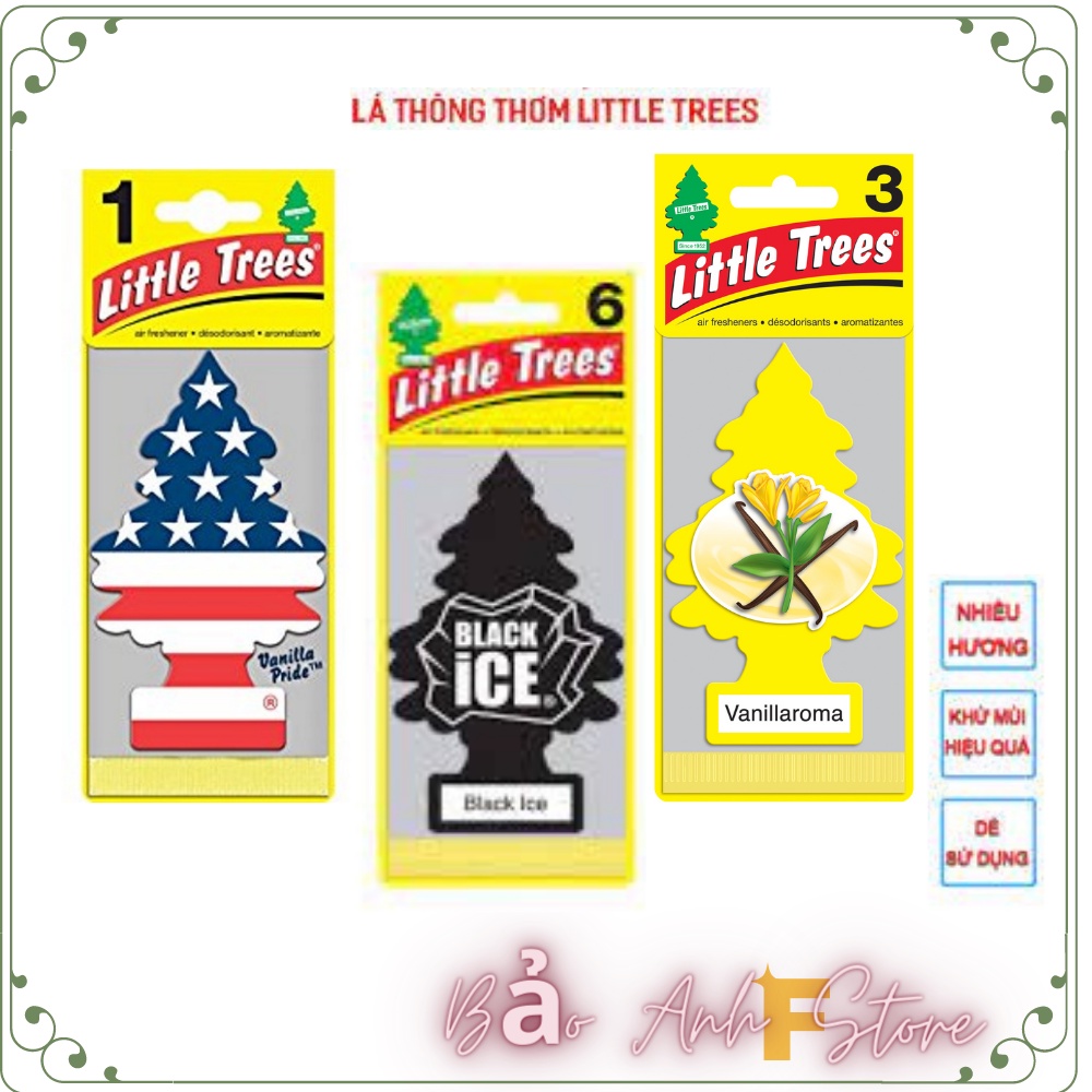 Ủ thơm quần áo LITTLE TREES , cây thông thơm khử mùi đa năng