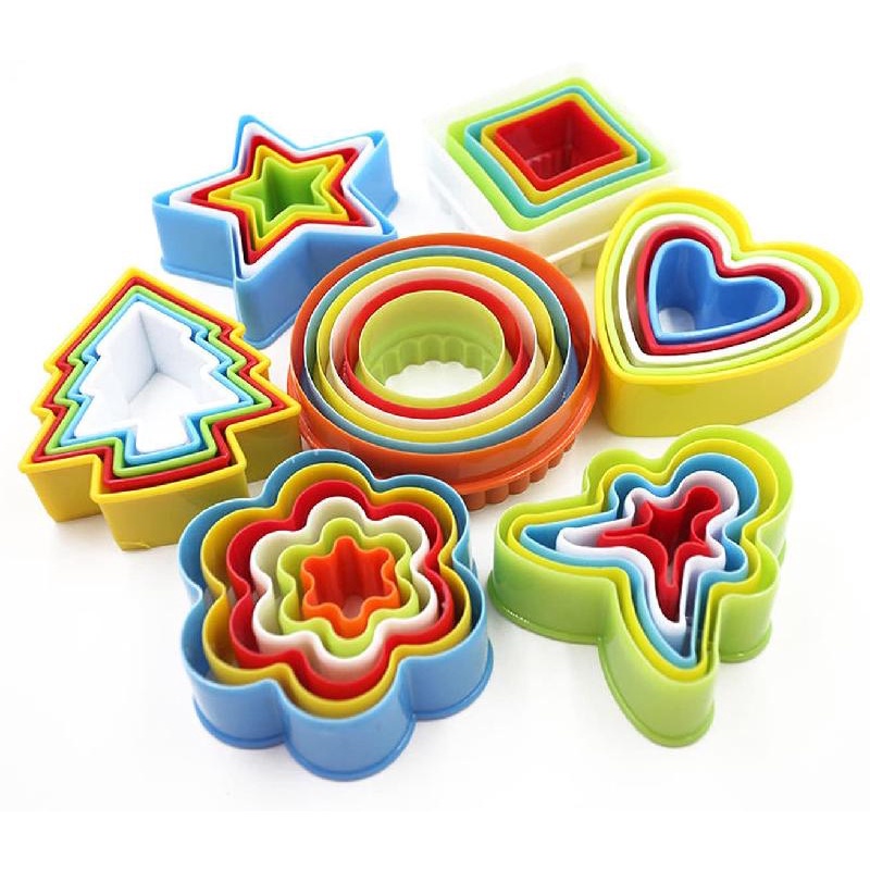 Khuôn làm bánh quy ANAEAT bằng nhựa nhiều màu sắc