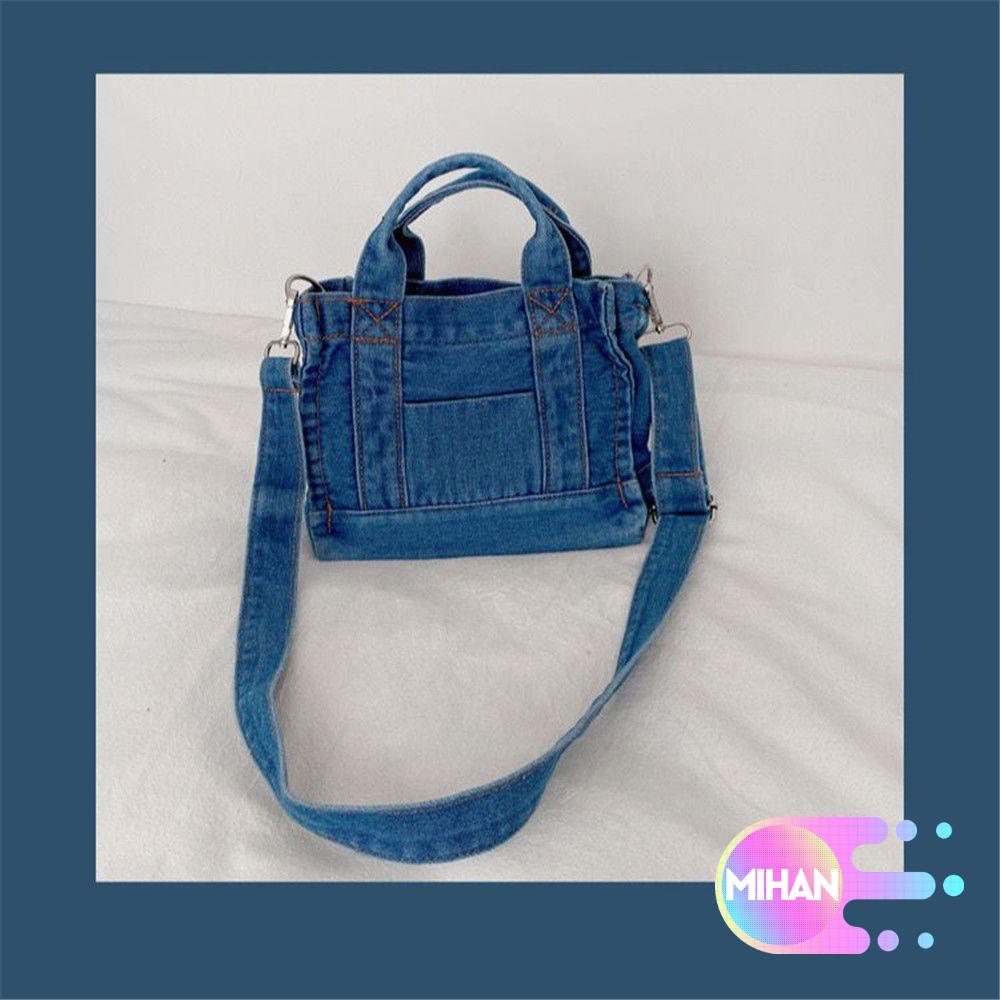 MIHAN1 Women Crossbody Bag South Korea Summer Version Denim Bag Japanese Style Single Shoulder Casual Chic Ladies Handbag/Multicolor
