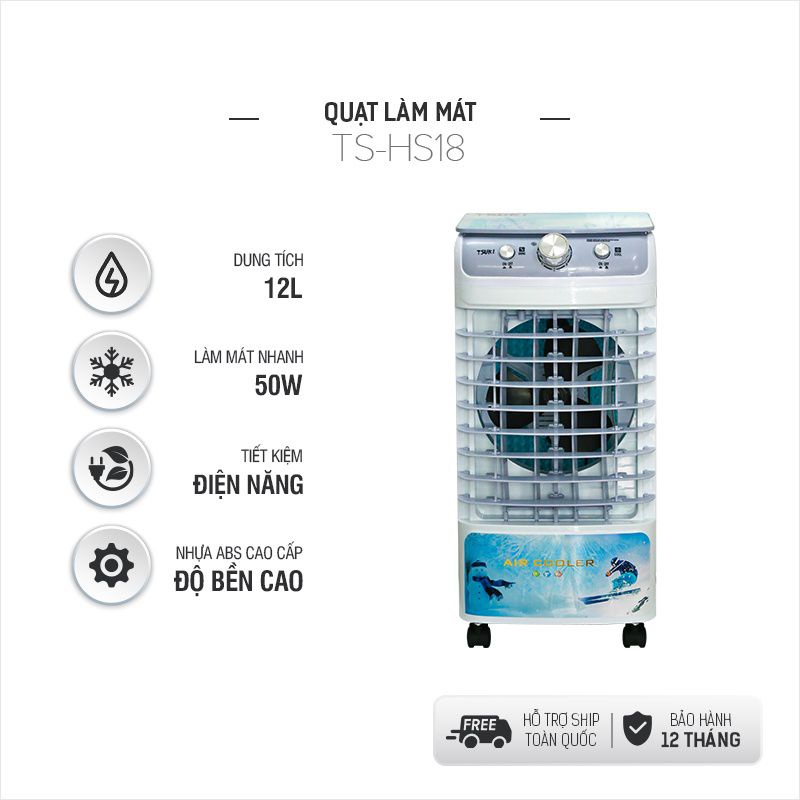 Quạt Làm Mát Bằng Hơi Nước TS_HS18 Dung Tích