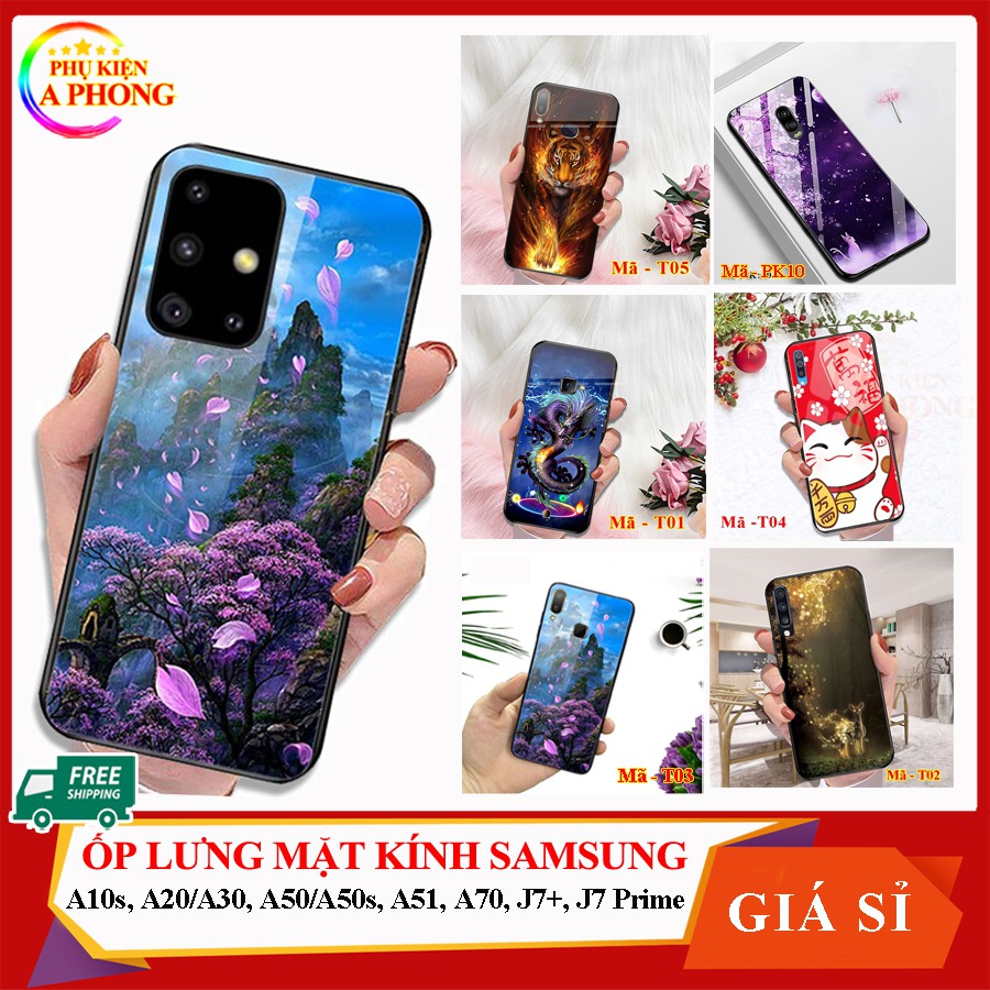 Ốp Lưng Kính Samsung Galaxy A10s, A20, A30, A50, A50s, A51, A70, J7 Plus, J7 Prime - Ốp lưng Samsung - Phukienaphong