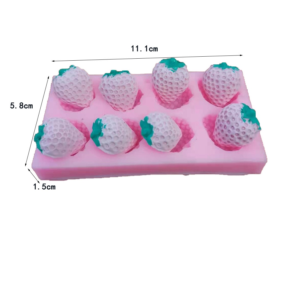 Khuôn Silicone Làm Bánh Kẹo Hình Trái Dâu