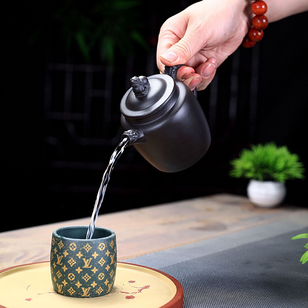 Ấm Tử Sa Nghi Hưng Sư Tôn Chiêm Ước 270 ml (Hắc Nê)