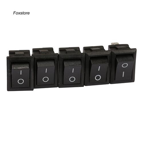 Bộ 20 công tắc bật tắt màu đen fxte _ 2Pin 6A 250V cho tàu thuyền