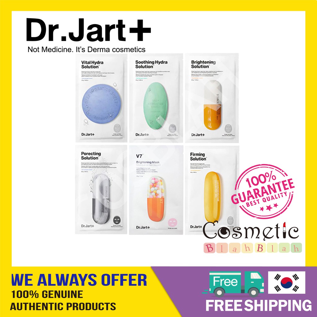 Mặt nạ dưỡng da Da Dr.Jart + 11 loại tùy chọn