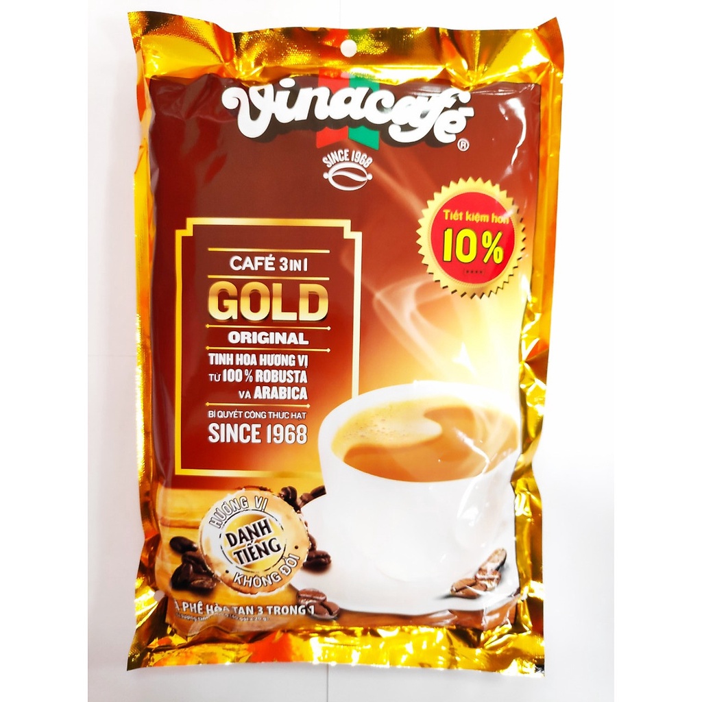 CÀ PHÊ SỮA HÒA TAN VINACAFE 3 IN 1 GOLD ORIGINAL ( 24 gói x 20gr )