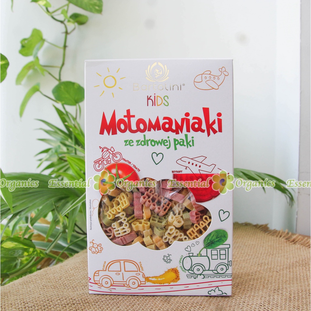 Mì nui rau củ cho bé ăn dặm hình xe động cơ Bartolini 250g