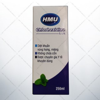 [Chính hãng] Nước súc miệng HMU Chlorhexidine 0.12%