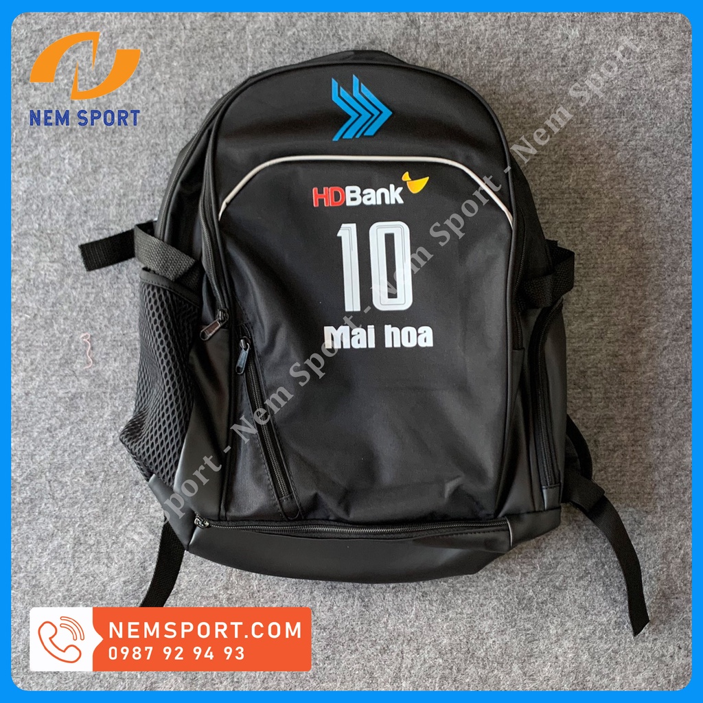 Ba Lô Bóng Đá Có Ngăn Đựng Giày In Tên Số Theo Yêu Cầu