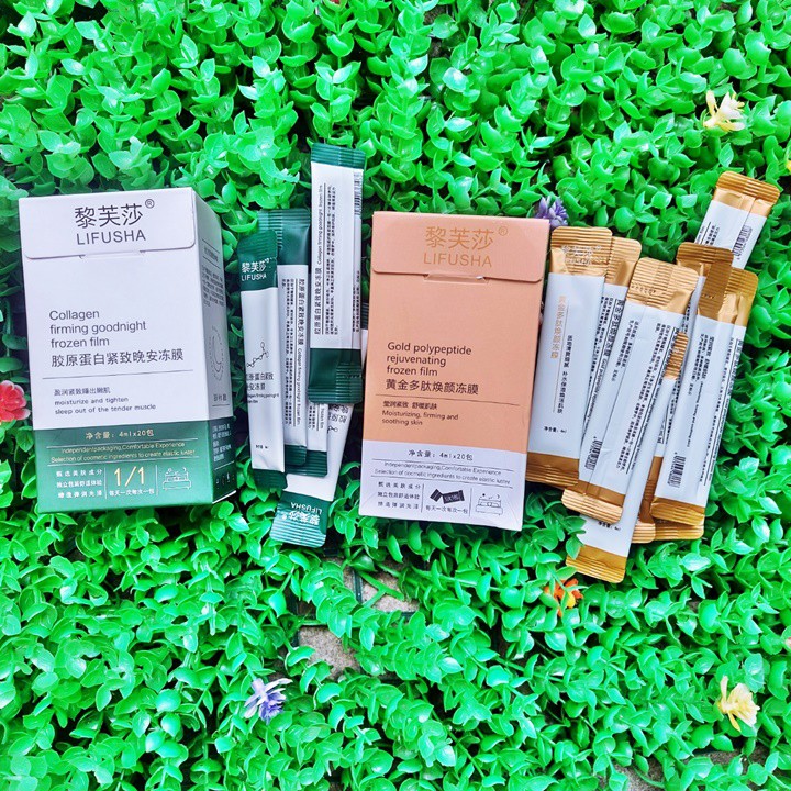 Combo 3 Túi Nhỏ Mặt Nạ Ngủ Collagen Lifusha Căng Bóng Da, Tăng Độ Ẩm, Đàn Hồi – TD340