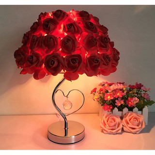 ĐÈN NGỦ HOA HỒNG 3 MÀU TẶNG KÈM BÓNG ĐÈN