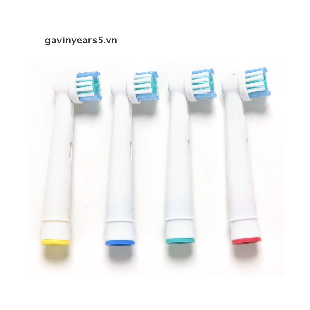 Set 4 Đầu Bàn Chải Đánh Răng Điện EB17-4 Thay Thế Màu Trắng Cho Braun Oral B