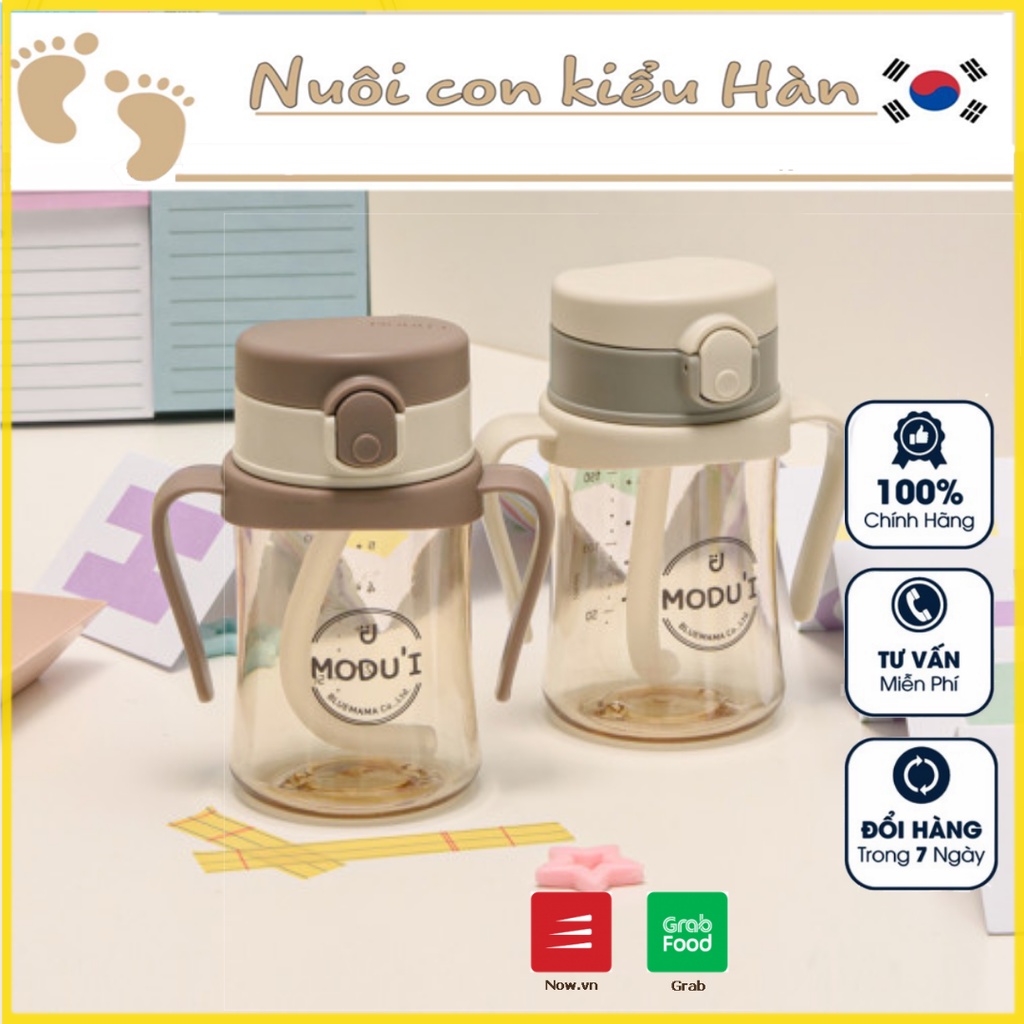 Bình nước uống cho bé One Touch Bluemama Chính Hãng nhập Hàn | Bình uống nước cho bé |One Touch