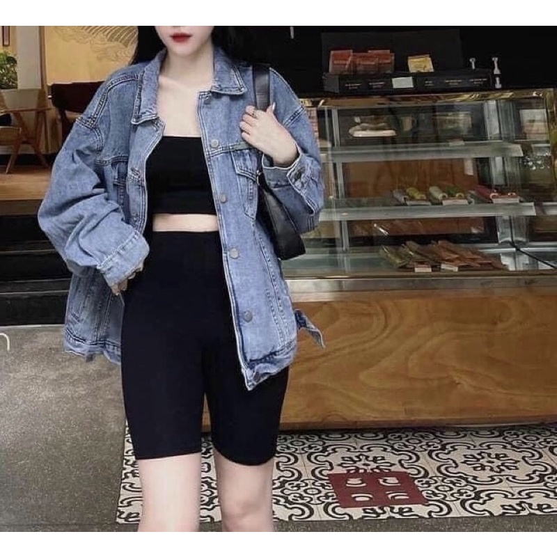 Quần legging lửng, lưng thun co giãn, chất dày rặn