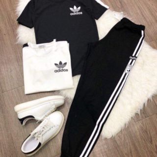 SET QUẦN THỂ THAO SỌC MIX ÁO PULL