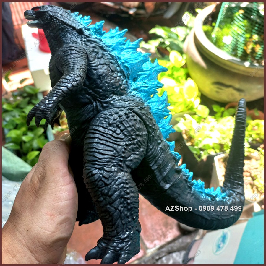Mô Hình Quái Vật Godzilla Lưng Xanh Ánh Kim - Có 2 Size - 7767.1