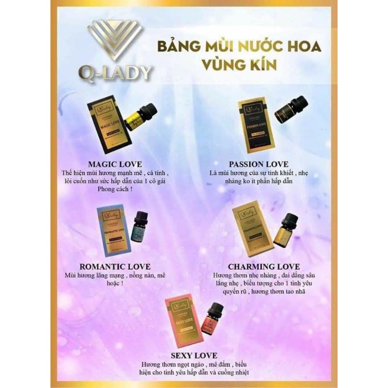 Combo 5 chai 5 mùi Nước Hoa Vùng Kín Qlady | BigBuy360 - bigbuy360.vn
