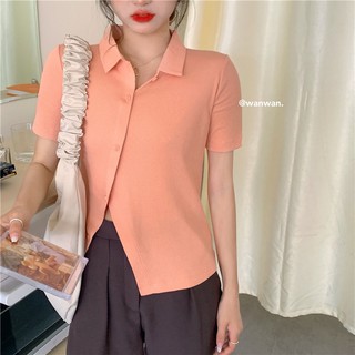 ÁO LEN TĂM NGẮN TAY CÚC LỆCH
