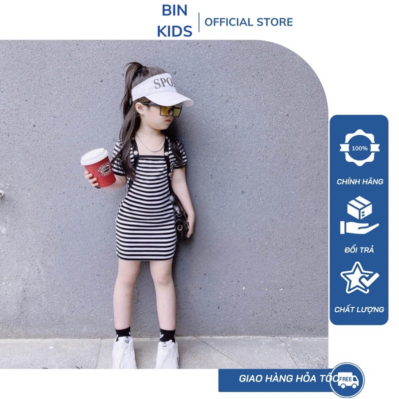 Váy body cho bé giả áo khoác ngoài xịn xò bắt trend người lớn size đại 27-42kg