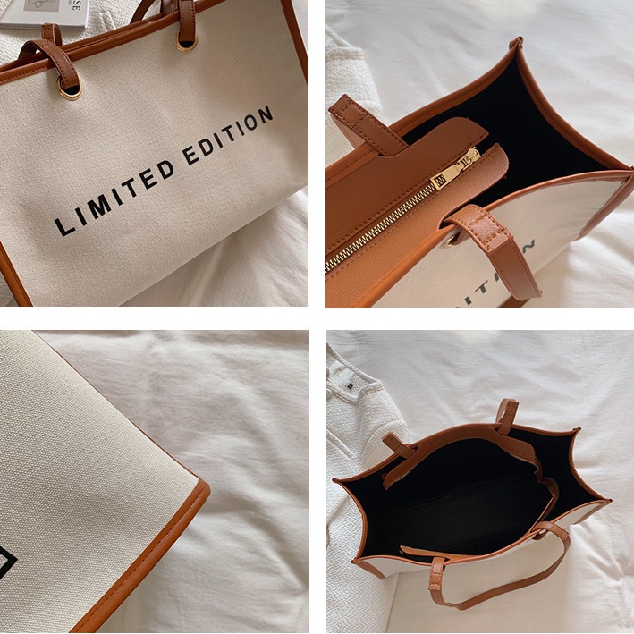 Túi xách canvas sức chứa lớn thời trang dành cho nữ