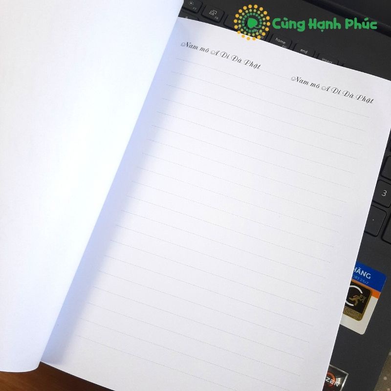 Tập Vở Chép Kinh - Chép 6 chữ Hồng Danh Nam Mô A Di Đà Phật