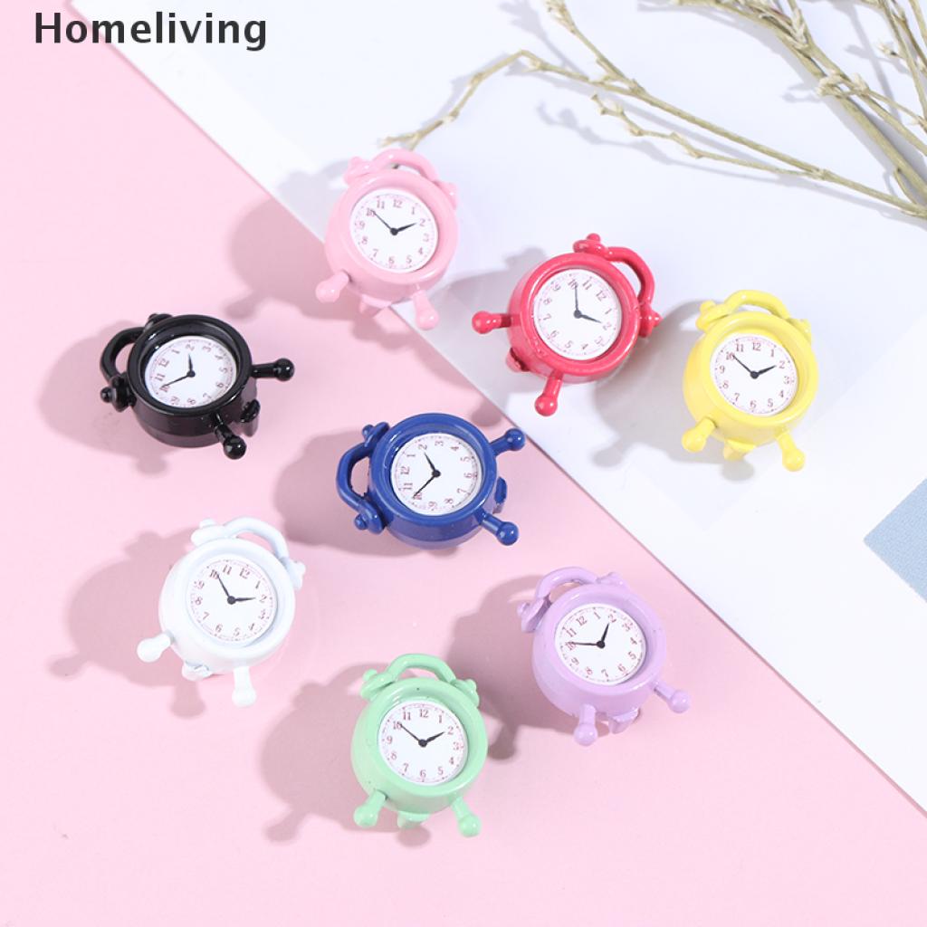 Đồng Hồ Báo Thức Mini Bằng Kim Loại Trang Trí Nhà Búp Bê