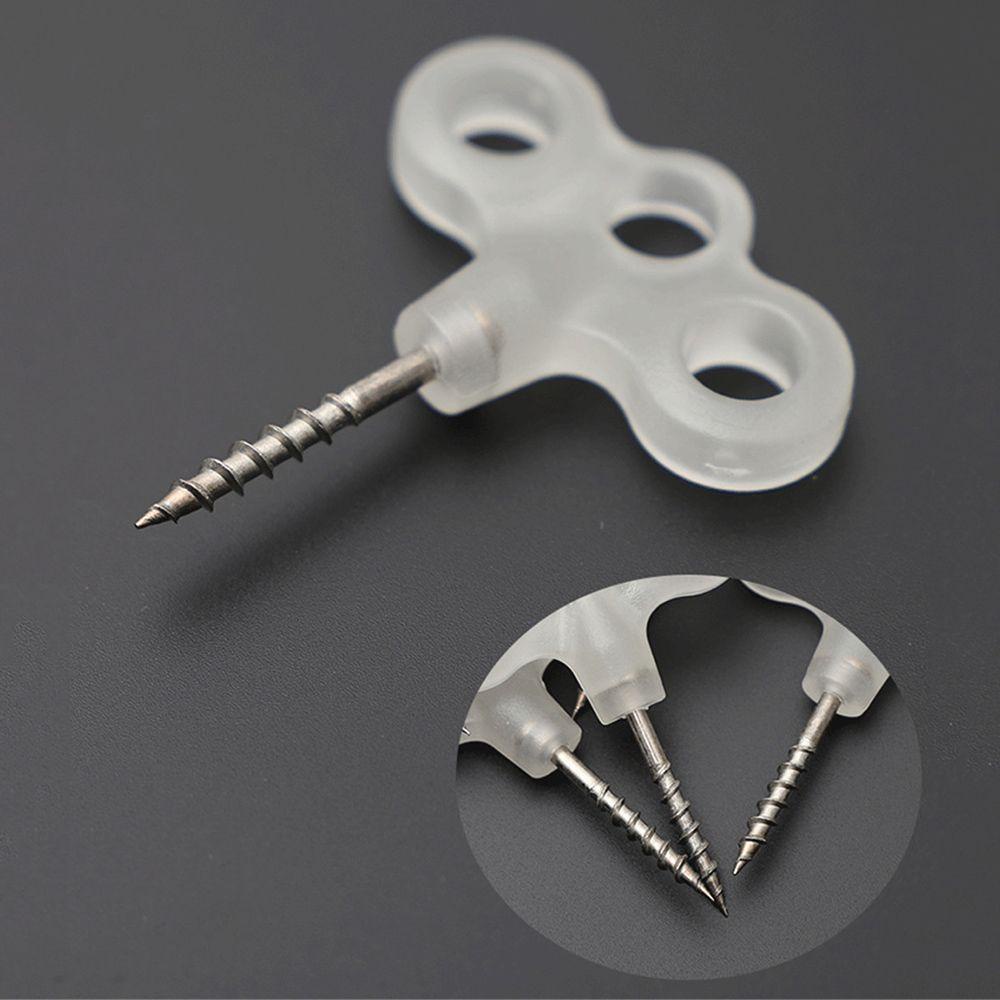 Set 4 Chốt Khóa Dây Thừng Màu Dạ Quang An Toàn Cho Hoạt Động Ban Đêm Ngoài Trời