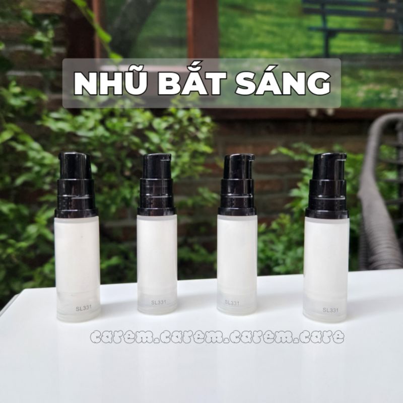 Nhũ bắt sáng tạo điểm nhấn cho gương mặt, gò má, xương cổ caremcarem