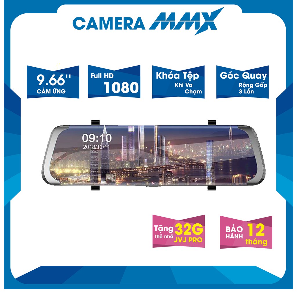 Camera hành trình xe tải màn hình lớn 4Inch, Cam hành trình ô tô MMX M1 màn hình cảm ứng bộ nhớ 32GB, BH : 12T