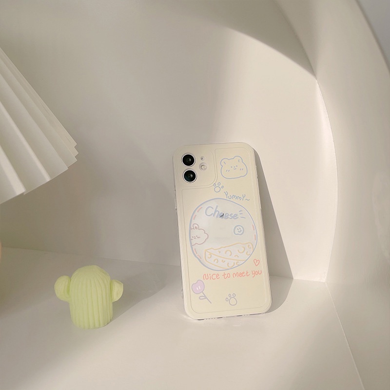 Ốp điện thoại TPU hình gấu hoạt hình cho iPhone 11 Pro Max X Xr Xs Max 7 8 Plus Se 2020 12 pro max 12 mini
