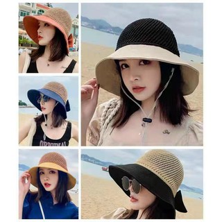 Mũ bucket nữ viền vải dạng lưới cao cấp năm 2021