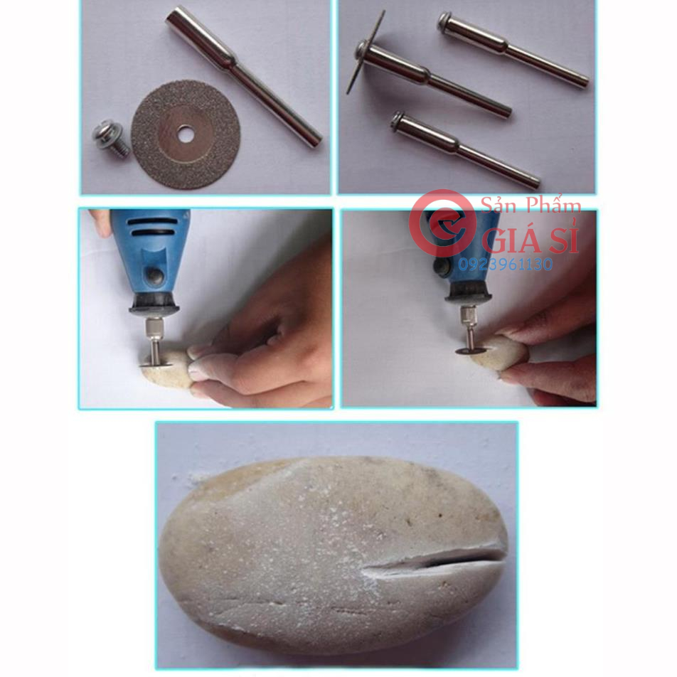 Đĩa Cắt Kim Cương Mini 60mm tặng kèm 1 cán 3mm ❤️freeship❤️