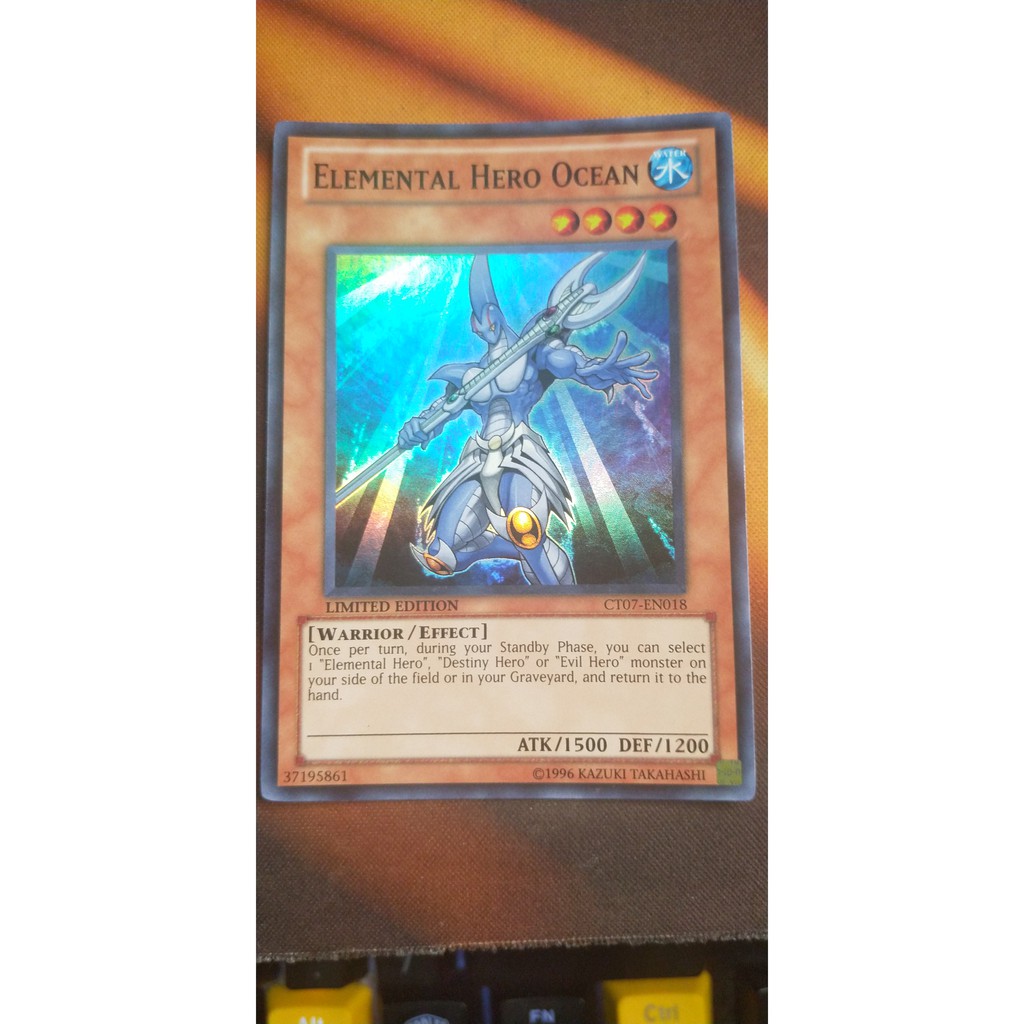 [Thẻ bài Yugioh TCG] Elemental Hero Ocean - CT07-EN018 - Super Rare