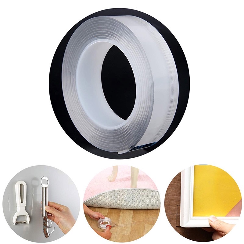 Băng Keo 3M - Taky, Cuộn Băng Dính Đa Năng 2 Mặt Trong Suốt, Dính Đồ Vật Lên Tường, Đồ Vật Với Nhau, Tái Sử Dụng - 6005