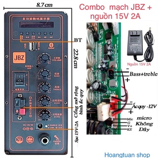 Combo mạch jbz 109 và nguồn 15v 2a