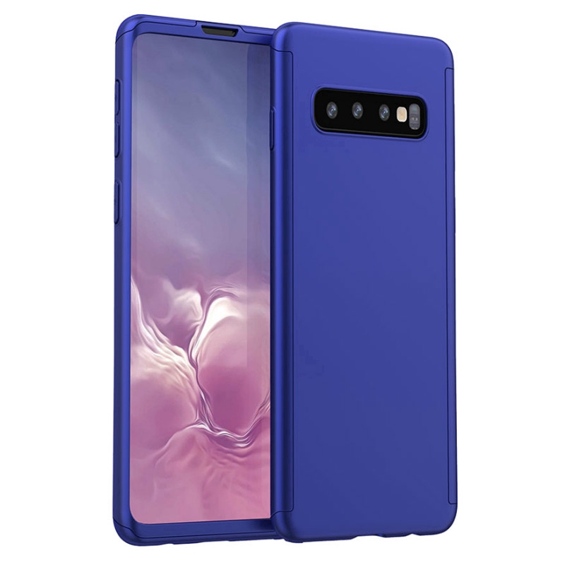 Ốp điện thoại PC cứng kèm kính cường lực bảo vệ toàn diện 360 cho Samsung Galaxy S8 S9 Plus S10E S10 Plus BY