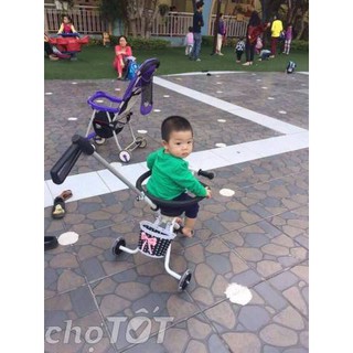 XE ĐẨY 3 BÁNH GẤP GỌN
