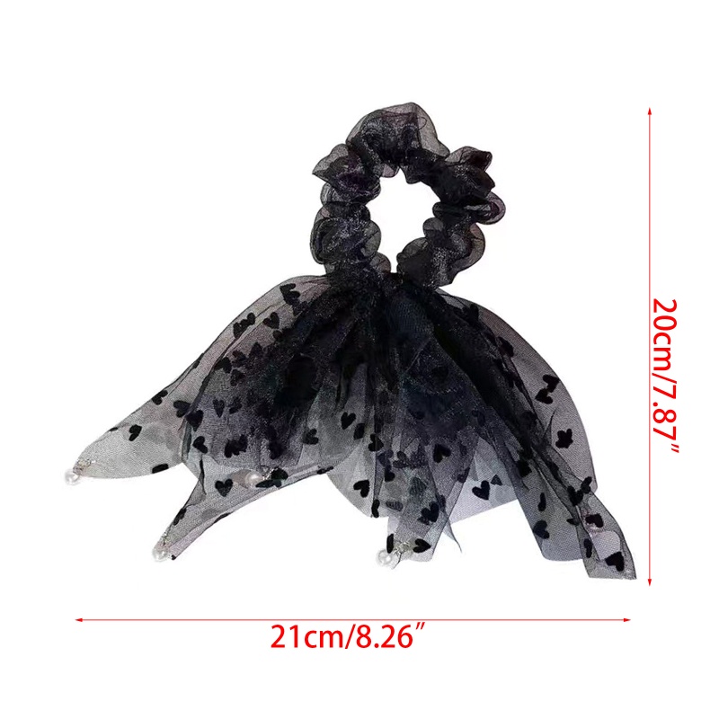 Dây Cột Tóc Cao Su Co Giãn In Họa Tiết Chấm Bi Xinh Xắn Cho Nữ