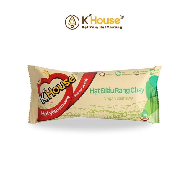 🌟Hạt Điều Rang Chay Hữu Cơ K House Bình Phước Chất Lượng Cao [ Túi 22g ]