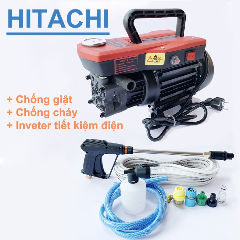 [BH 2 NĂM] Máy Rửa Xe Cao Áp, Máy rửa xe mini Chống Cháy Chống Giật đời mới  YAMOTO MT11A 2500W