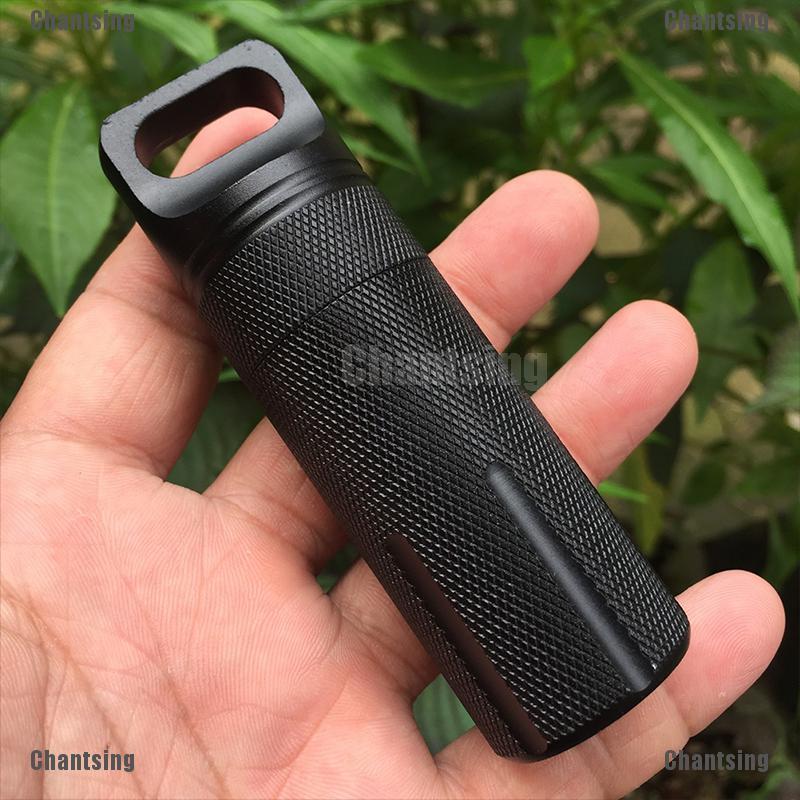 Chantsing Mini EDC Box Outdoor Survival Waterproof Tank Medicine Pill Camping Bottle