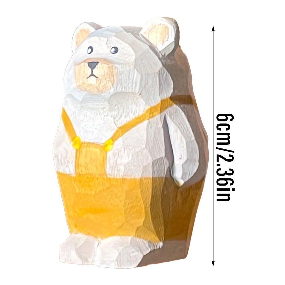 Đồ trang trí Gấu Gỗ JY1 Dùng Trang Trí Bàn Làm Việc