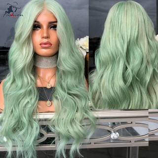 Bộ tóc giả dài uốn xoăn chất liệu sợi tổng hợp chống nhiệt