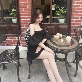 Váy trễ vai tay bồng (ảnh thật tự chụp)