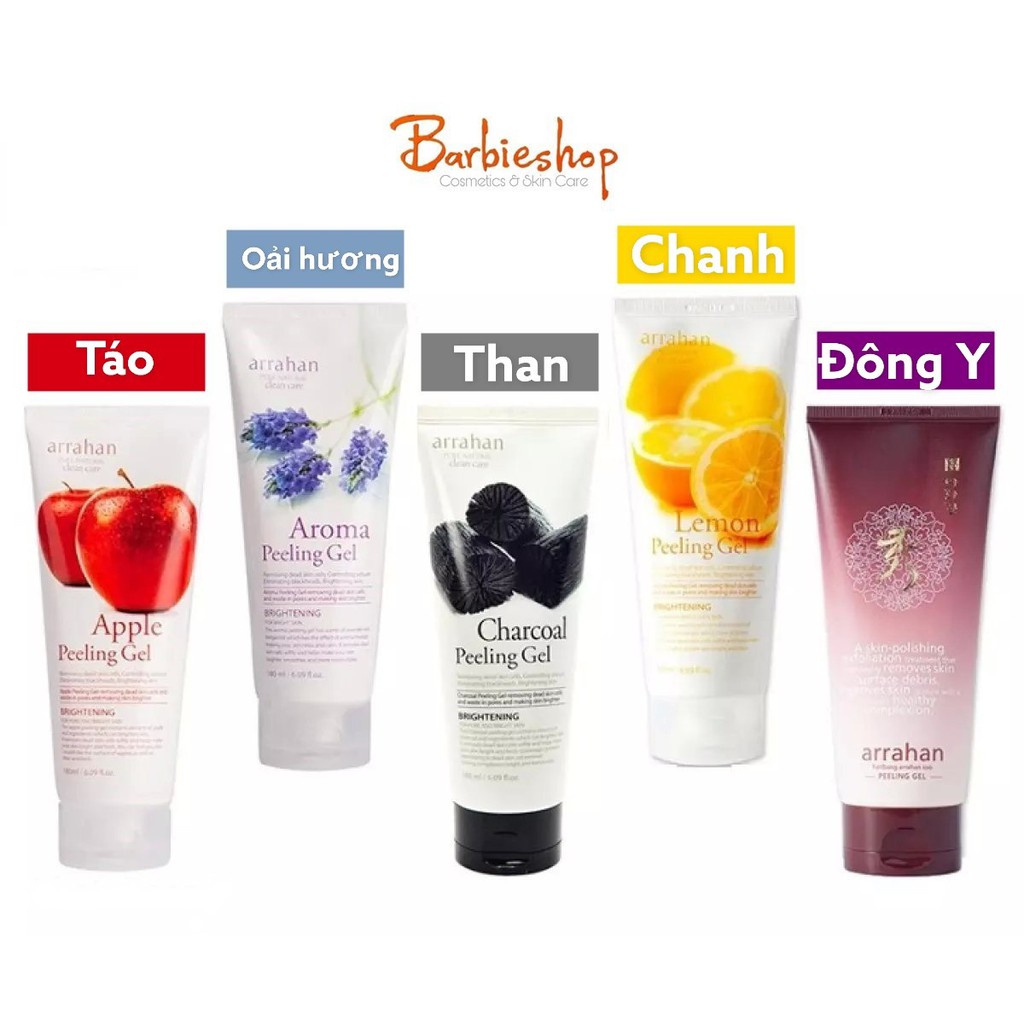 TẨY DA CHẾT ARRAHAN AROMA PEELING GEL 180ML đủ mùi