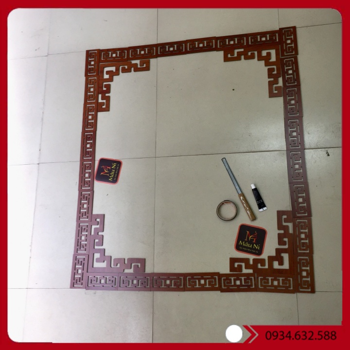 Sx -  Bộ VIỀN GỖ dán - MÂU NI - gia chủ tự làm vách